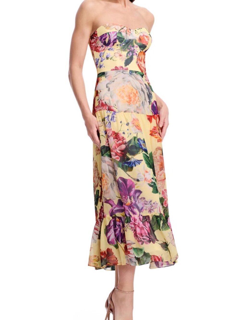 Prescott Dress Golden Floral Multi Color